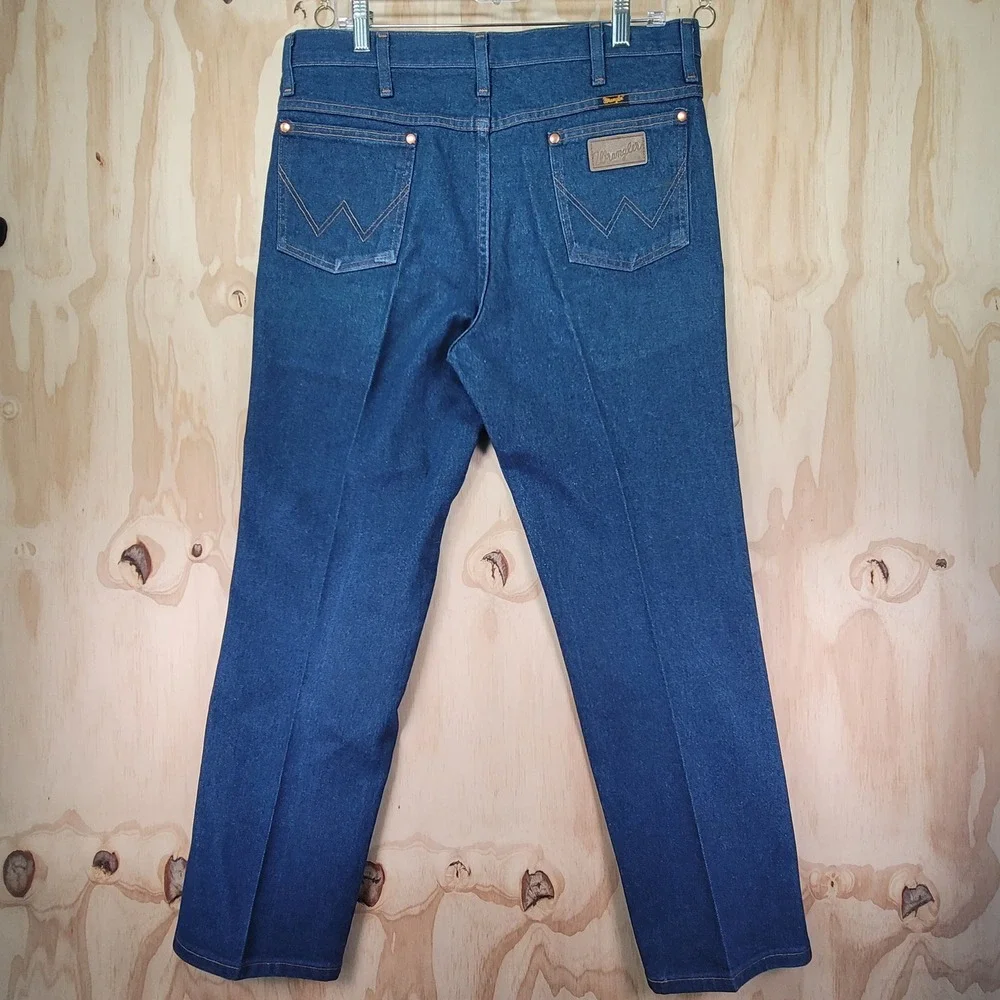 Wrangler Jeans Men 36x30 Blue Excellent Cowboy Cut Slim Fit 936DEN Mint